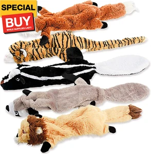 Dog Squeak Toys, No Stuffing Plush Dogs Chew Toy for Small Medium Large Breed Ch - Picture 1 of 7