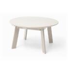 Glitzhome Patio Furniture 19" H X 35"w X 35"d White Plastic Outdoor Coffee Table