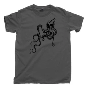 Kraken Skull T Shirt Octopus Pirate Phantom Ghost Ship Davy Jones Shipwrecks Tee - Picture 1 of 10