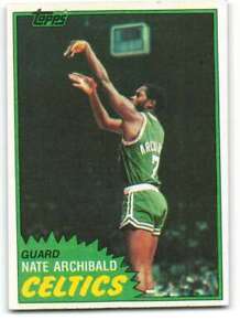 1981-82 Topps #3 Nate Archibald NM-MT Celtics ID:325613