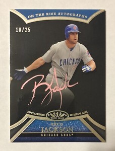 Brett Jackson 2013 Topps Tier One On The Rise Auto Autograph #ORA-BJ1  10/25