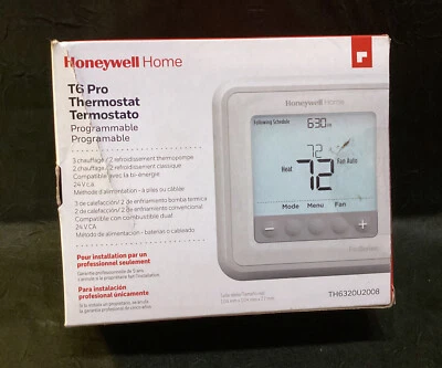 Honeywell TH6320U2008 Home Pro Series Programmable Thermostat & Oversize Plate - Image 1 of 4