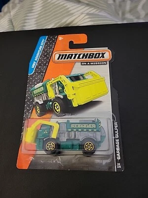 MATCHBOX GARABAGE GULPER MBX Adventure City  GREEN RECYCLER - 98  - Image 1 of 2