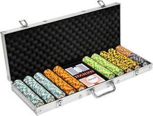 14 Gramm 500 Stück Poker Set - Monte Carlo - 14G Ton Verbund Chips mit Aluminium - Bild 1 von 8