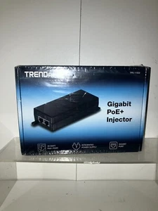 TRENDnet Gigabit PoE+ Power Injector TPE-115GI NEW Unopened - Afbeelding 1 van 2
