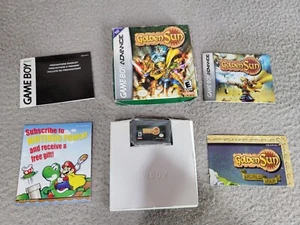 Golden Sun Nintendo Game Boy Advance, 2002 CIB con poster mappa completo di scatola - Foto 1 di 15