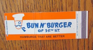 NYC BOSTON STATEN ISLAND & BROOKLYN: BUN N' BURGER LIBROS DE CERILLAS DE LONGITUD COMPLETA -C10 - Imagen 1 de 1