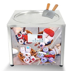 Macchina per gelato fritto da banco commerciale Kolice 18" padella rotonda singola - Foto 1 di 8