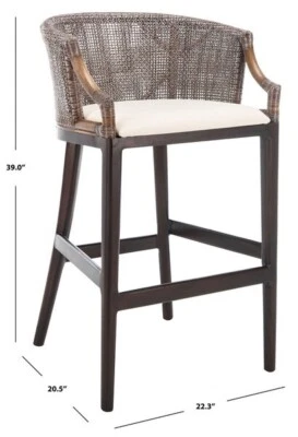 Safavieh Brando Bar Stool, Reduced Price 2172723345 SEA4014B - Image 1 of 4