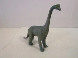VINTAGE IMPERIAL 1985 BRACHIOSAURUS DINOSAUR TOY FIGURE BLUE/GREEN 8" TALL - Picture 1 of 13