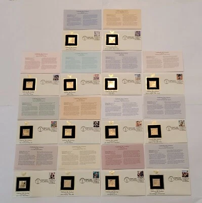 125 Celebrate The Century 22kt Gold Stamp First Day of Issue STP85 - Image 1 of 4