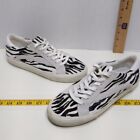 Madewell Women's Shoes Size 9.5 M Black White Zebra Animal Leather Real Fur Dyed