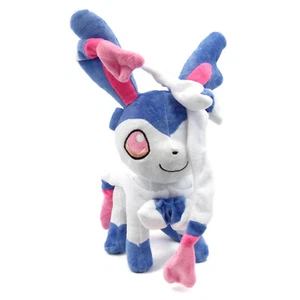 SHINY SYLVEON Pkm 12 in. Plush (Nymphia Gen 6 X Y Fairy Type Anime Soft Doll) - Picture 1 of 3