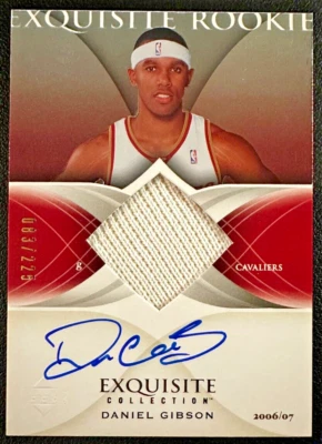 DANIEL GIBSON 2006-07 UD Exquisite Collection Rookie Patch Autograph 083/225 - Image 1 of 2