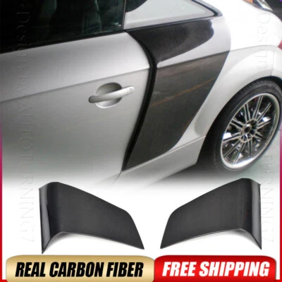 Cuchillas de puerta lateral embellecedores de guardabarros fibra de carbono real aptos para Audi TT TTS TTRS 2008-14 Foto 1 de 4