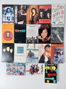 Vintage 1980's & 90's R & B Pop Cassettes ~ Singles Lot of 18 ~ PM Dawn LL Cool - Bild 1 von 11