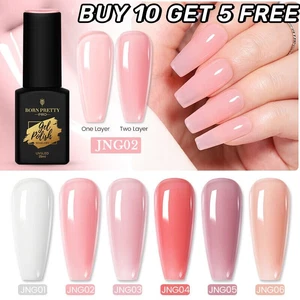 BORN PRETTY 15ML Jelly Pink Gel Polish UV LED Soak Off Manicure Gel Nail Art DIY