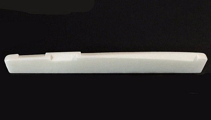 GUITAR PART DEPOT Knochen Steg, Stegeinlage für Western-Gitarre, 72 x 3 x 9 mm bone saddle