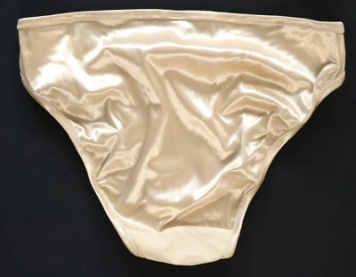 NEW Victoria's Secret VINTAGE Y2K Satin Back Silky Front Bikini Panty SMALL - Image 1 of 4