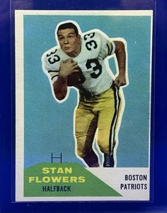 1960 Fleer #115 Stan Flowers Boston Patriots RC - Picture 1 of 2