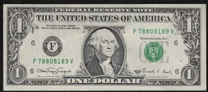 1988-A $1 Federal Reserve Note "Web Press" "Crisp gem New" - Picture 1 of 2