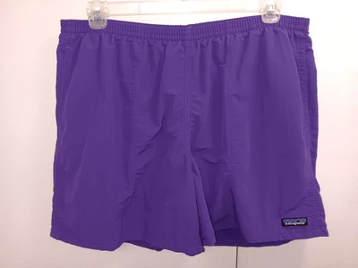 Patagonia Baggies Shorts Purple Lined Drawstring Pockets Logo Mens XL - Image 1 of 4
