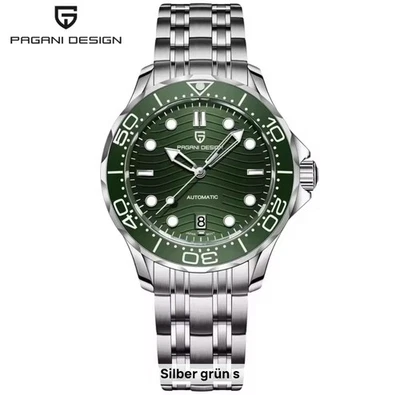 Reloj automático Pagani Design PD-1685 con movimiento NH35, indicador de fecha y cristal de zafiro