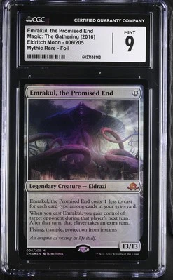EMRAKUL, THE PROMISED END Eldritch Moon Foil Mythic CGC 9 MTG EDH [Nostalgium] - Image 1 of 2