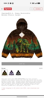 EN MANO✅ - Supreme B.B. Chaqueta polar reversible Simon marrón talla M Foto 1 de 4