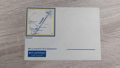 DR - Ungelaufenes Kuvert "mit Luftschiff Graf Zeppelin" - Bild 1 von 2
