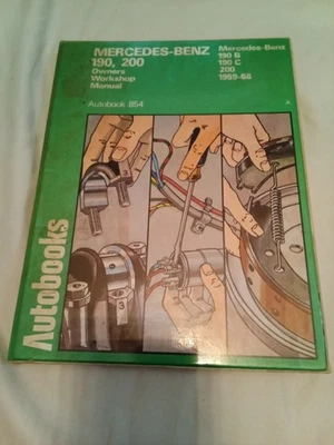 1975 Kenneth Ball Mercedes-Benz 190, 200 Autobook 854 Owner's Workshop Manual - Image 1 of 4