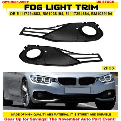 Для 2017-2020 BMW 440i xDrive базовый бампер противотуманная фара полоска отделка левая правая 2-20x - Изображение 1 из 4