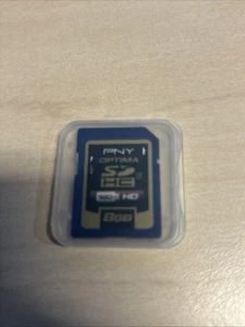 PNY Optima 8GB SDHC Class 4 Flash Memory Card USED - Picture 1 of 3