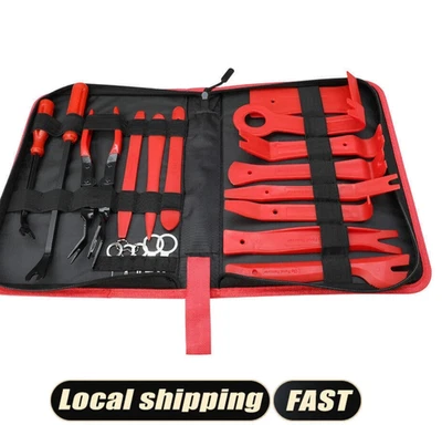19Pcs Car Trim Removal Tool Set Hand Tools Pry Bar Panel Door Interior Clip Kit - Image 1 of 4