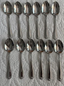 Reed & Barton Domain glänzend 18/10 Edelstahl Besteck Suppenlöffel 12er Set - Bild 1 von 4