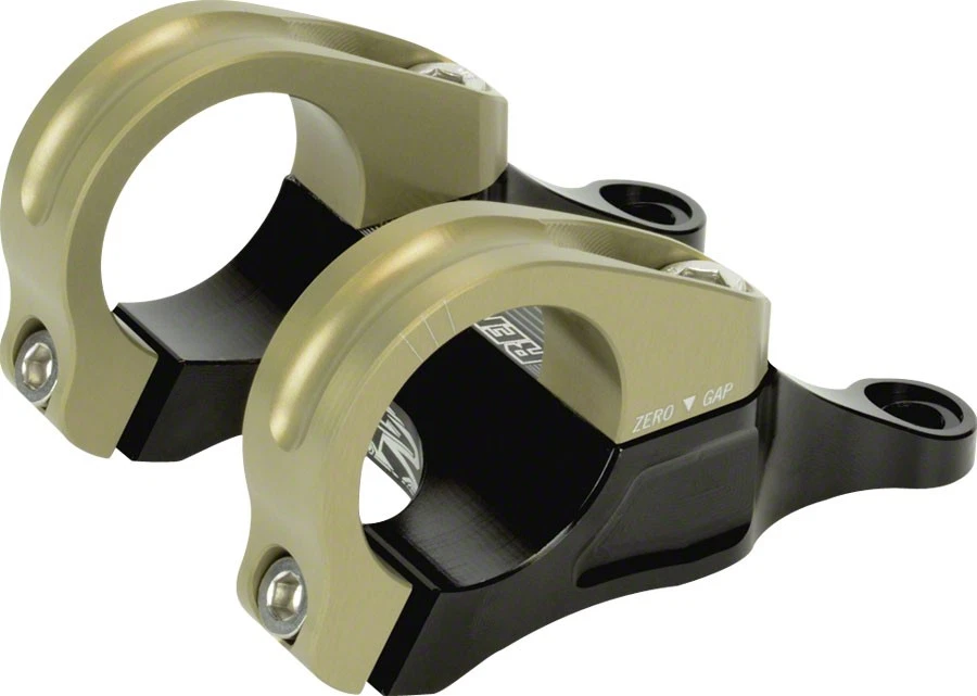 Renthal Integra 35 Stem Direct Mount 35mm Clamp 45mm Reach 10mm Rise, Black/Gold - Image 1 of 1