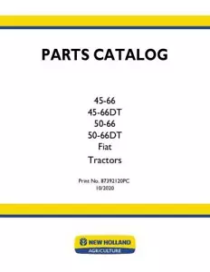 Fiat 45-66 45-66DT 50-66 50-66DT Tractor Parts Catalog PDF/USB - 87392120 - Picture 1 of 1