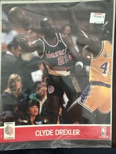 1990-1991 NBA HOOPS BASKETBALL ACTION PHOTOS 8X10 ⭐CLYDE DREXLER⭐