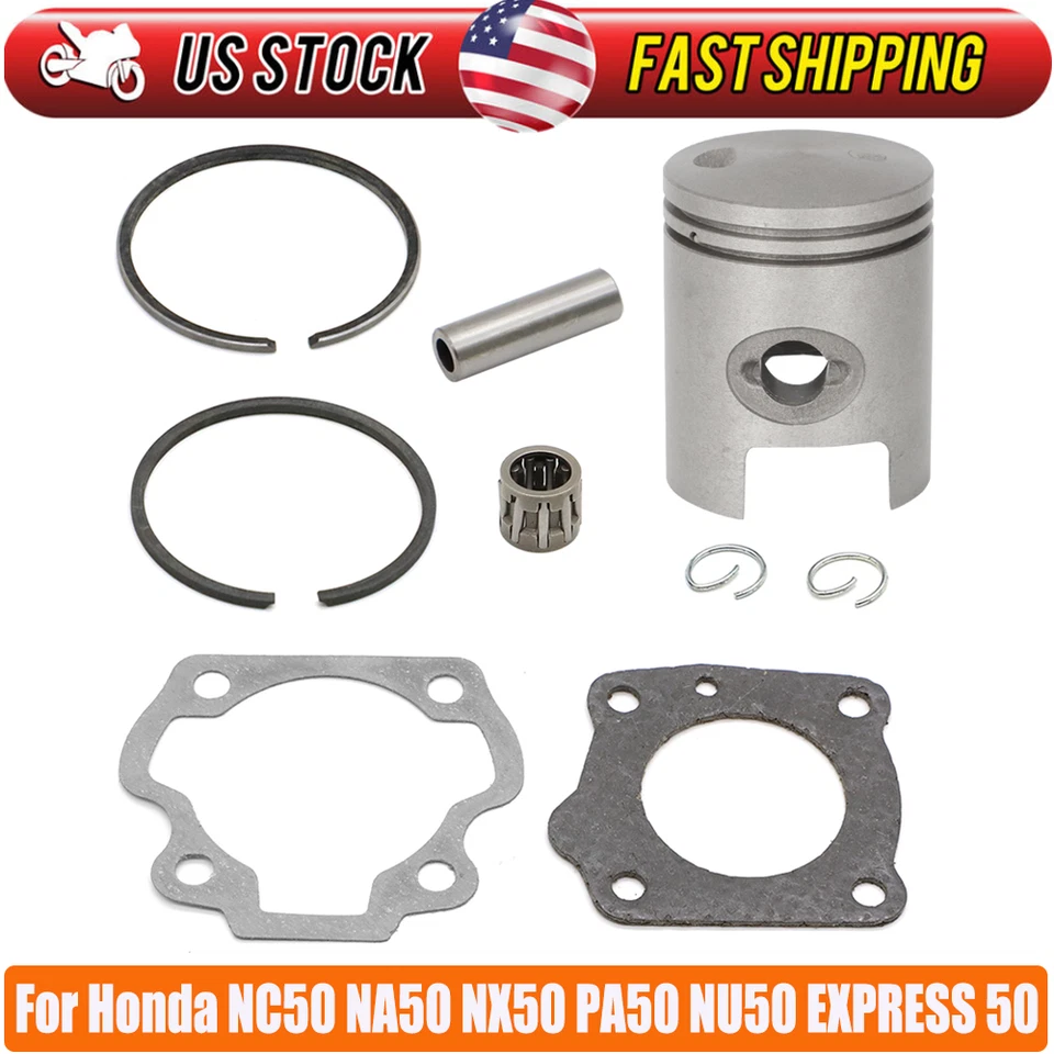 STD Piston Rings Pin Gasket Kit For Honda Express 50 NC50 NA50 NX50 PA50 NU50 US Foto 1 de 4