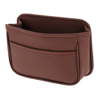 Auto-Mülltonne tragbar und hängend 21x7x15cm Müllbehälter Kunstleder Rot 1 Stück - Bild 1 von 4