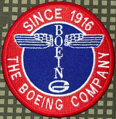 Boeing  Since 1916  The Boeing Company Patch Hook & Iron-On Repro New B444 - Image 1 of 2