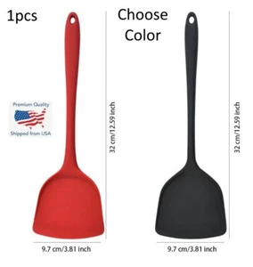 Silicone Spatula Heat Resistant for Non Stick Cookware Rubber Flipper - Choose - Picture 1 of 7