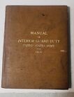 Manual of Interior Guard Duty United States Army 1914 Vintage Hard Cover