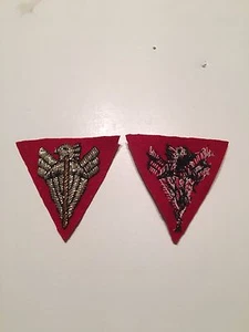 b5331 RVN Vietnam Vietnamese Airborne Beret Badge Shinny Bullion Indochina IR10T - Picture 1 of 3