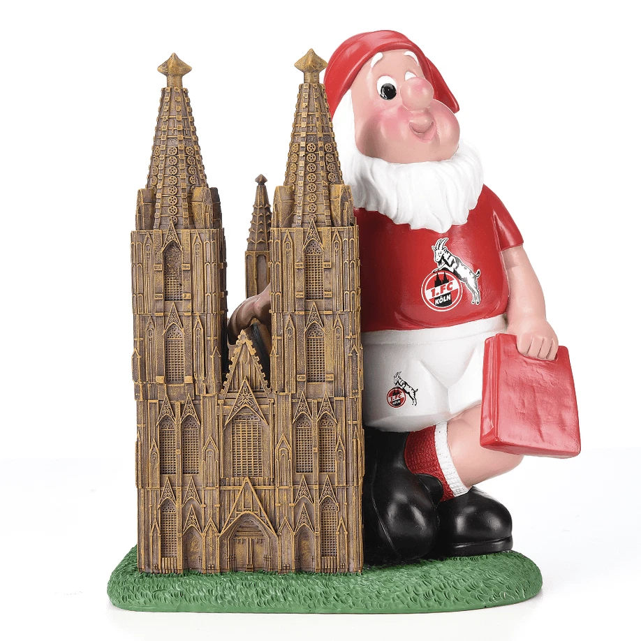 1. FC Köln Gartenzwerg "Dom"