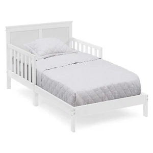 Delta Children Collins Wood Toddler Bed, Greenguard Gold Certified, Bianca White - Picture 1 of 4