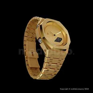 MLC Signature Gold Custom Casio G-Shock GA2100 Mod Uhr Casioak Geschenk für Mann - Bild 1 von 11