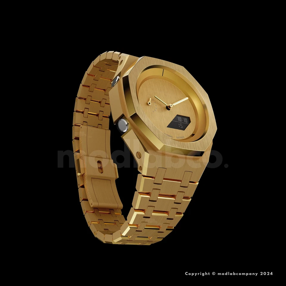 Casio G-Shock GA-2100 Custom Casioak Mod - Green - Royal Oak - Rubber Strap