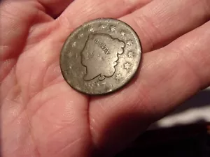 Collectible Antique US Coronet Head Large Cent - 1827 - Good - $6 s/h - Picture 1 of 3