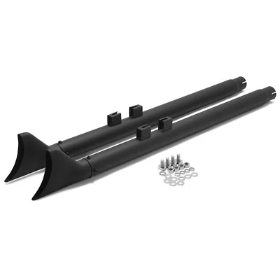 Tubo de escape silenciador deslizable cola de pez Touring Glides 95-16 negro 39" para Harley Foto 1 de 4